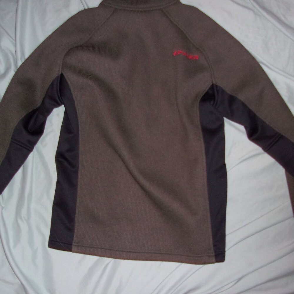 spyder size medium mens black  gray  sweatshirt fleece outdoor wear - Picture 4 of 6